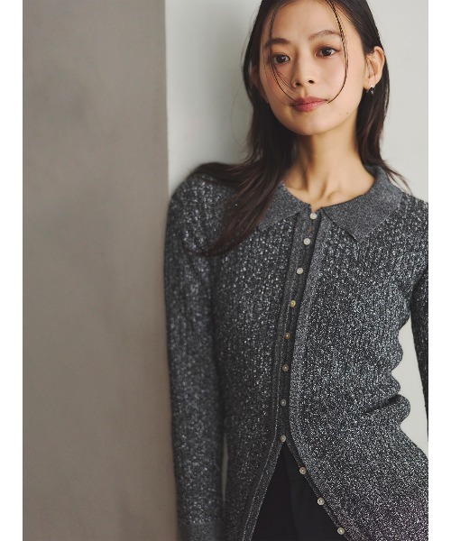 anuans（アニュアンス） ニット セーター ネップラメニットトップス