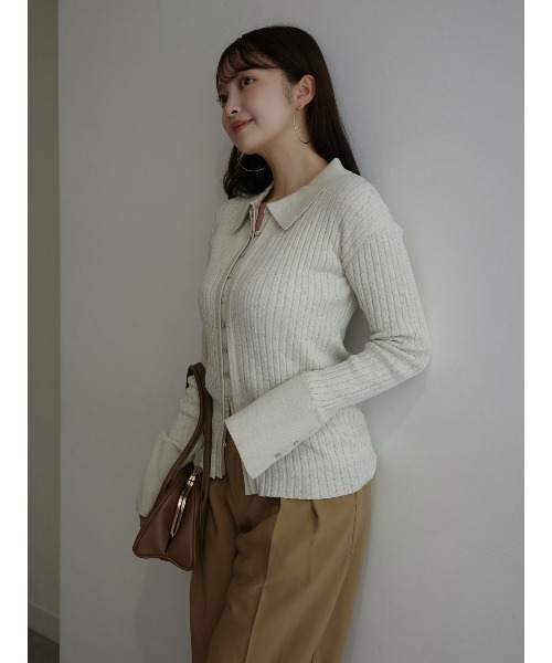 anuans（アニュアンス） ニット セーター ネップラメニットトップス