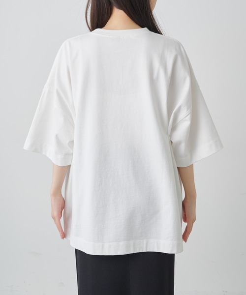 「PUAL CE CIN」 半袖Tシャツ FREE グレー レディース_画像6