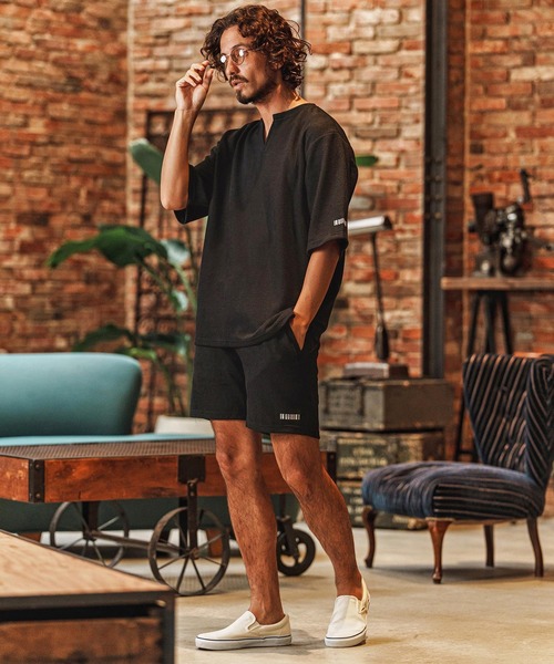 felkod（フィルコッド） tシャツ mt10138-Waffle Mesh Key Neck