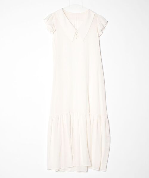 「FURFUR」 チェック柄ノースリーブワンピース ONE SIZE ベージュ レディース_画像3