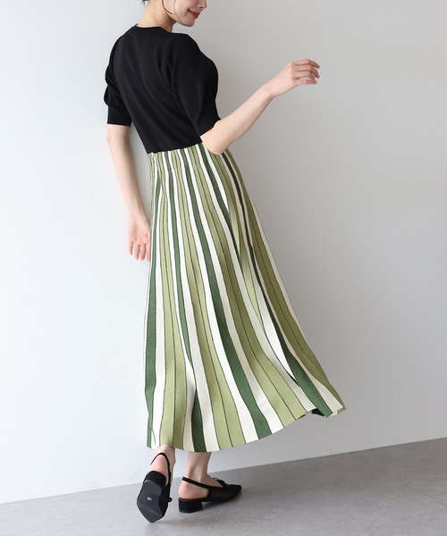 「BLUEEAST」 ニットワンピース MEDIUM グリーン レディース_画像4