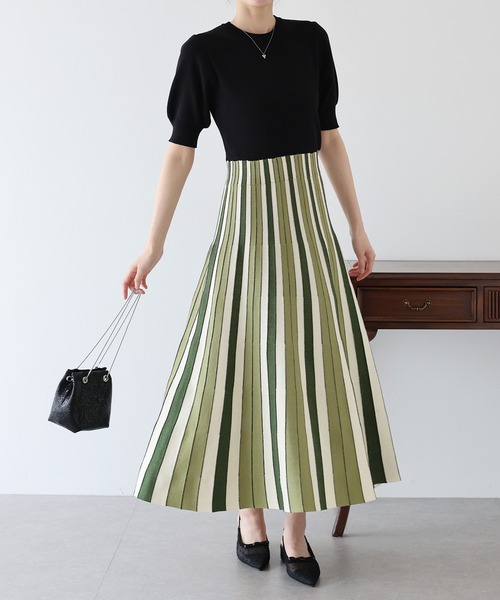 「BLUEEAST」 ニットワンピース MEDIUM グリーン レディース_画像5