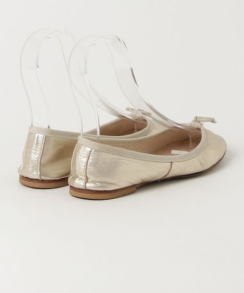 「SLOBE IENA」 バレエシューズ 36 ゴールド レディース_画像2