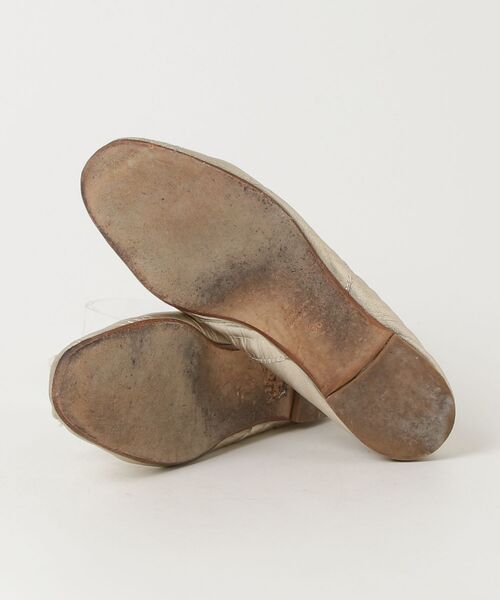 「SLOBE IENA」 バレエシューズ 36 ゴールド レディース_画像3