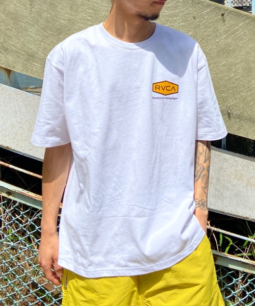 「RVCA」 半袖Tシャツ M ホワイト系その他3 メンズ_画像8