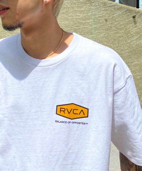 「RVCA」 半袖Tシャツ M ホワイト系その他3 メンズ_画像9