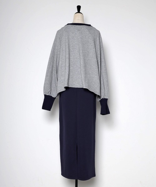 Bonjour Sagan（ボンジュールサガン） コンビワンピース FREE ブラック