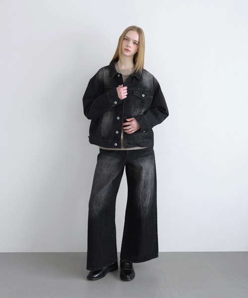 LILL（リル） ワイドパンツ ジーンズ 「13oz」ヴィンテージウォッシュ