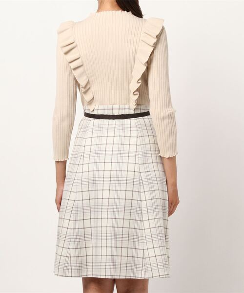 「LAISSE PASSE」 ドッキングワンピース SMALL アイボリー レディース_画像3