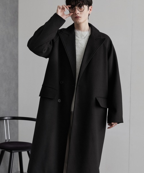 「MONO-MART」 チェスターコート M ダークネイビー メンズ_画像2