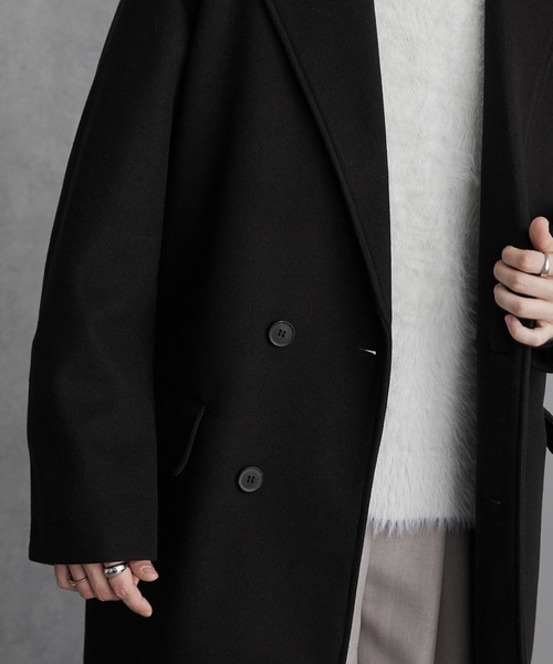 「MONO-MART」 チェスターコート M ダークネイビー メンズ_画像3