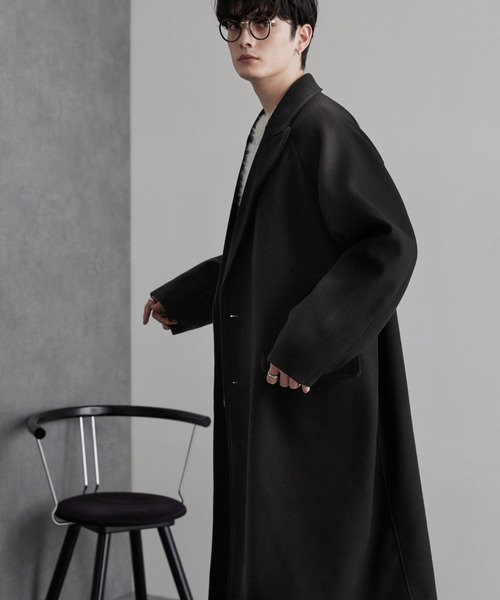 「MONO-MART」 チェスターコート M ダークネイビー メンズ_画像5