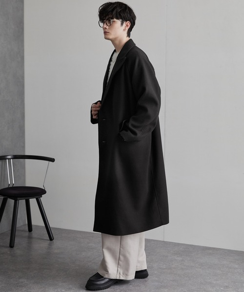 「MONO-MART」 チェスターコート M ダークネイビー メンズ_画像9