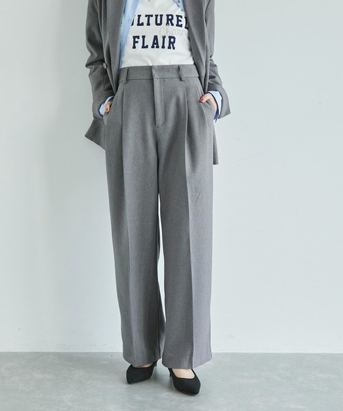 「VIS」 スラックス SS ベージュ レディース_画像3