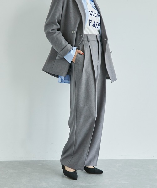 「VIS」 スラックス SS ベージュ レディース_画像4