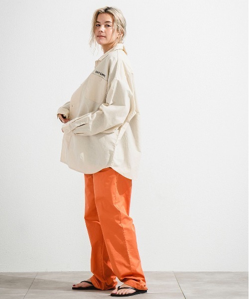 「OFFSHORE」 長袖シャツ S ベージュ メンズ_画像5