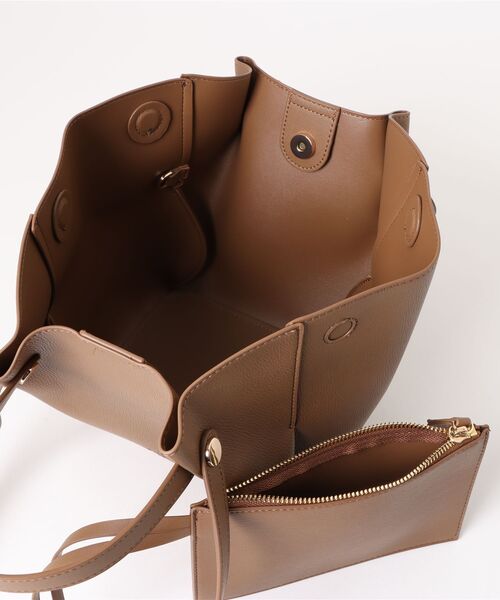 KINO THE KEI トートバッグ petal shape 2WAY バッグ ( ポーチ付き