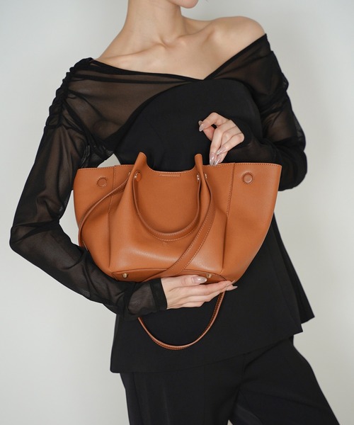 KINOTHEKEI キノザケイ　petal shape 2WAYバッグ KINO THE KEI トートバッグ petal shape 2WAY バッグ ( ポーチ付き