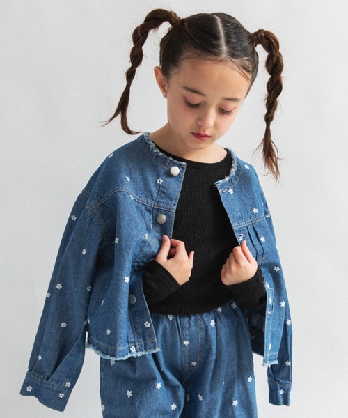 PETIT BATEAU（プチバトー） マウンテンパーカー アウター フラワー