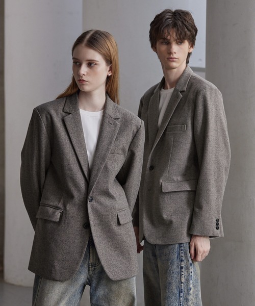 「CLEL」 テーラードジャケット S ベージュ メンズ_画像7