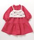 ワンピース 「洗える」ニットビスチェ&襟フリルワンピース2Pセット キッズ 子供服 女の子 関連画像3