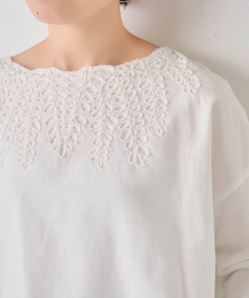 「BEARDSLEY」 7分袖カットソー FREE ホワイト レディース_画像9