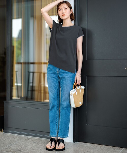 「23区」 デニムパンツ 40 ブルー レディース_画像5