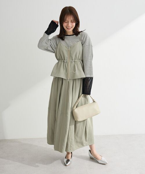 Green Parks（グリーンパークス） ワンピース SET2点 キャミビスチェ＋