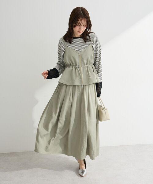 Green Parks（グリーンパークス） ワンピース SET2点 キャミビスチェ＋