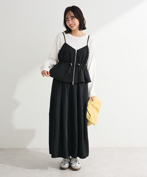 Green Parks（グリーンパークス） ワンピース SET2点 キャミビスチェ＋