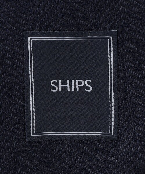 値下げ　イタリア製生地 ネイビー ヘリンボーン テーラードジャケット SHIPS（シップス） ジャケット テーラードジャケット SHIPS: Lanificio