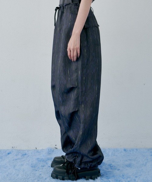 「AIVER」 イージーパンツ SMALL ネイビー メンズ_画像2