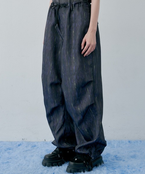 「AIVER」 イージーパンツ SMALL ネイビー メンズ_画像3