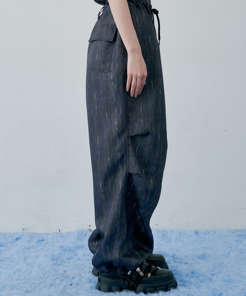 「AIVER」 イージーパンツ SMALL ネイビー メンズ_画像6