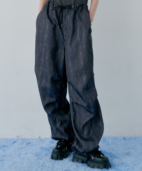 「AIVER」 イージーパンツ SMALL ネイビー メンズ_画像7