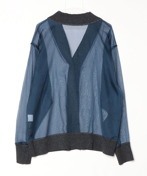 「CITYSHOP」 長袖ブラウス FREE ネイビー レディース