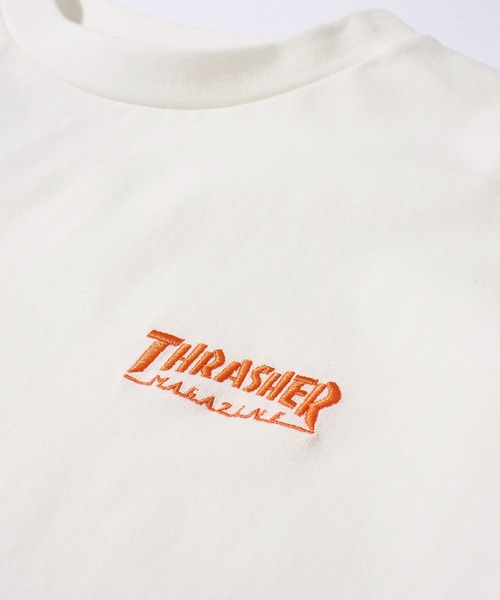 「THRASHER」 長袖Tシャツ MEDIUM アッシュグレー メンズ_画像4