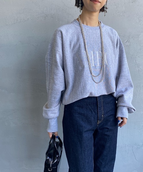「AMERICANA」 スウェットカットソー ONE SIZE グレー レディースの画像