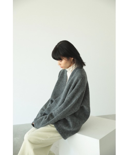 「BLACK BY MOUSSY」 ニットカーディガン FREE ベージュ レディース_画像2