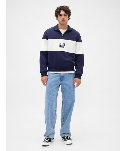 「GAP」 プルオーバーパーカー X-LARGE ブラック メンズ_画像3