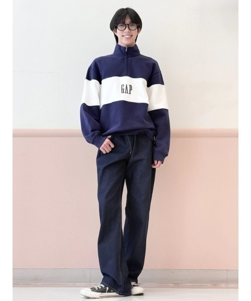 「GAP」 プルオーバーパーカー X-LARGE ブラック メンズ_画像9