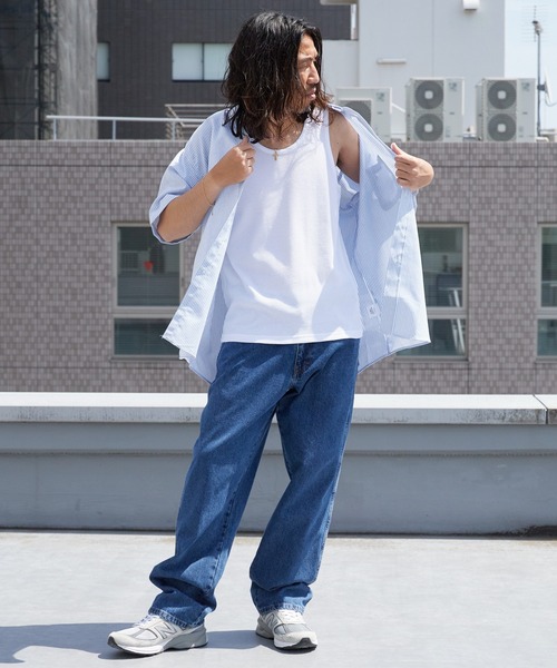 ROOP TOKYO タンクトップ ワッフル生地タンクトップ 無地 ノースリーブ