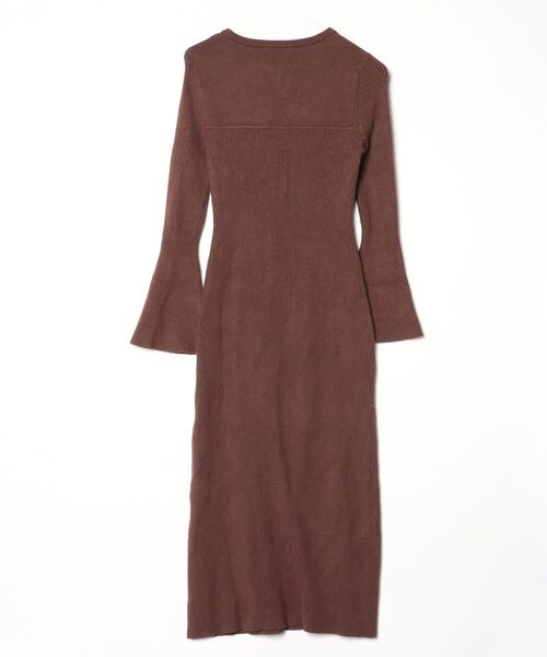 「callautia」 ニットワンピース MEDIUM ブラウン レディース_画像2