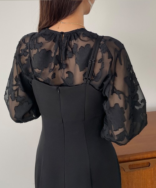 「Louere」 長袖ブラウス LARGE ブラック レディース_画像7