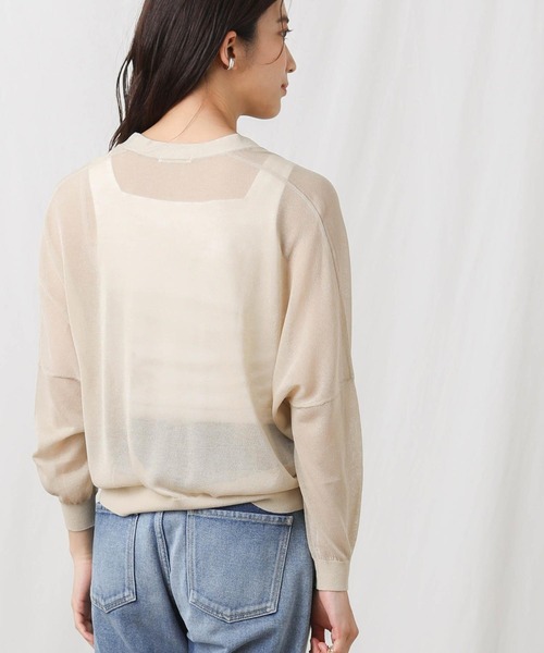 「Gready Brilliant」 「favori」ニットカーディガン 38 グリーン レディース_画像2