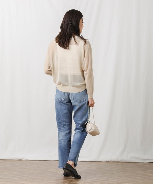 「Gready Brilliant」 「favori」ニットカーディガン 38 グリーン レディース_画像3