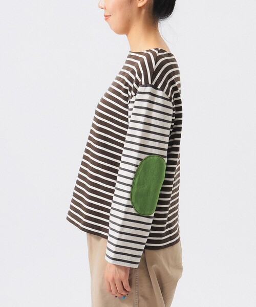 BEAMS BOY（ビームス ボーイ） tシャツ エルボーパッチ バスク
