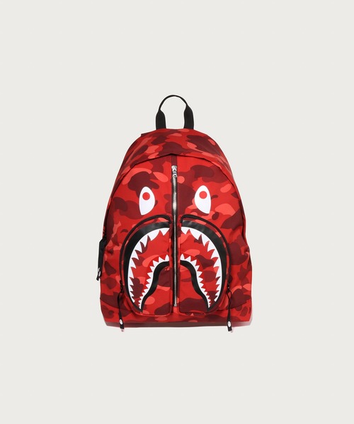 A BATHING APE 迷彩 キャリーバッグ リュック　レッド A BATHING APE（アベイシングエイプ） デイバック リュック COLOR CAMO