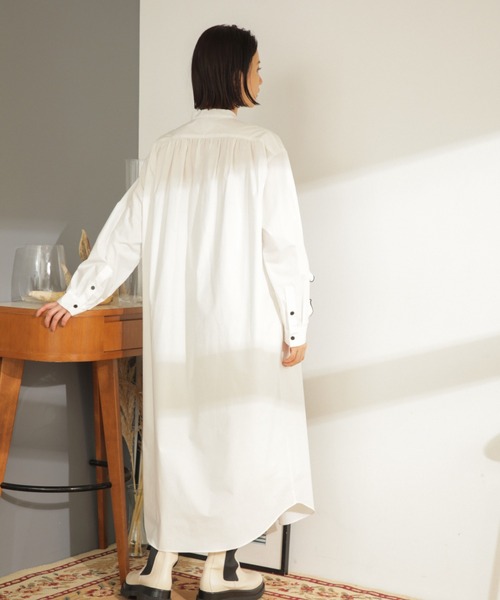 「mici」 長袖ワンピース ONE SIZE ブラック レディース_画像5